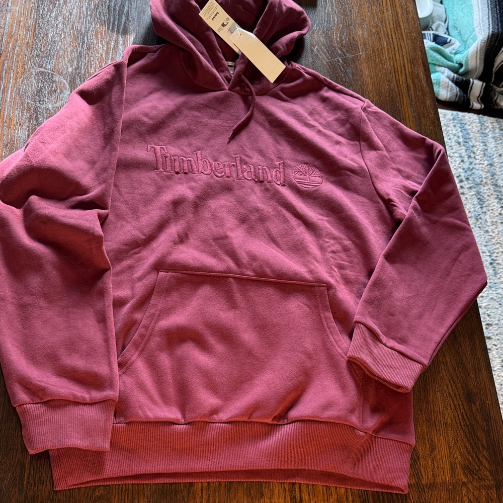 Timberland Men's Crewneck Hoodie in Dusty Rose